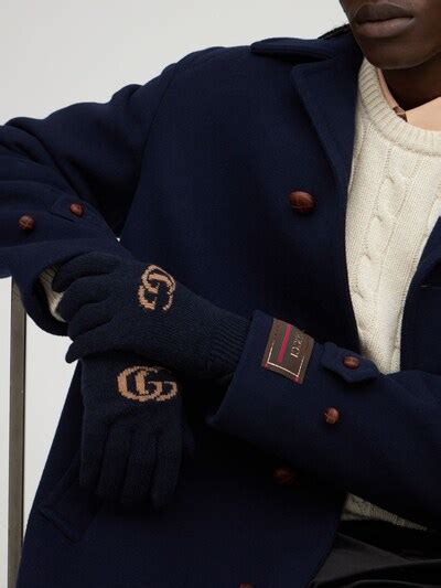 gant gucci homme|Gucci Gants en jacquard de cachemire GG.